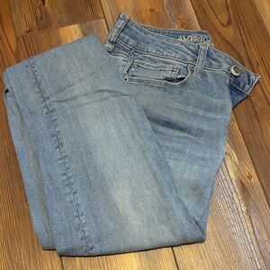Women American Eagle Light Blue Skinny Jeans
